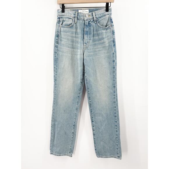 SLVRLAKE London Jeans Size 25 Salt Flats 100% Cotton High Rise Denim Straight - Picture 4 of 16
